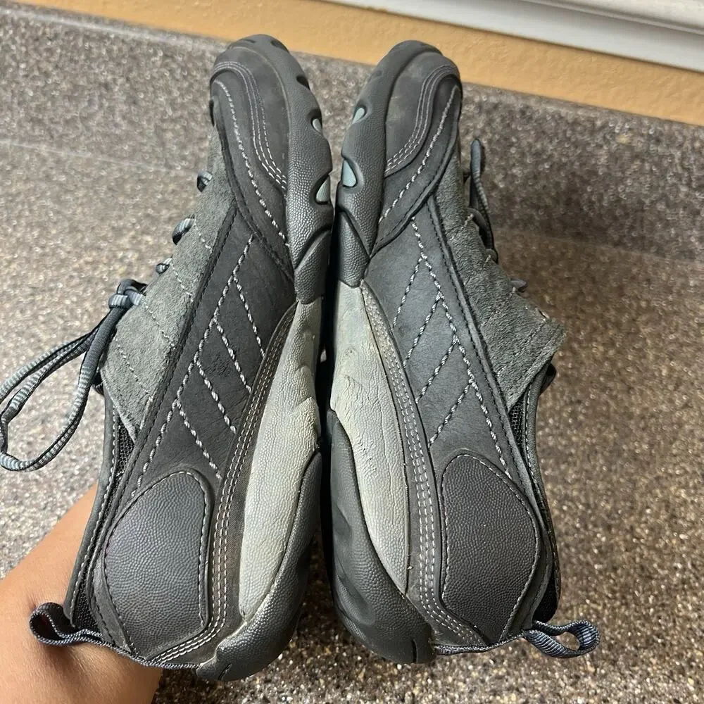 Merrell Women's 9 Outdoor Hiking Sport Shoes Black Suede/Leather Lace Up Comfort